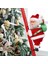 Kırmızı Noel Baba Elektrikli Tırmanma Merdiveni Asılı Dekorasyon Noel Ağacı Komik Süsler Yeni Yıl 2022 Çocuklar Hediyeler Noel Dekor (Yurt Dışından) 3