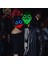 Siyah LED 02 Cadılar Bayramı Neon LED Tasfiye Maskesi Masque Masquerade Parti Maskeleri Karanlıkta Işık Aydınlık Komik Maskeler Cosplay Kostüm Malzemeleri (Yurt Dışından) 4