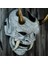 Gri Korkunç Canavar Cadılar Bayramı Cosplay Maske Hannya Şeytan Oni Samurai Noh Kabuki Prajna Şeytan Maskeleri (Yurt Dışından) 1