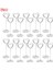 SILVER-20PCS 10/20PCS Masa Fotoğraf Tutucular Kalp Şekli Numarası Isim Kartı Yeri Kağıt Menü Klipleri Düğün Doğum Günü Partisi Malzemeleri Ev Dekor Için (Yurt Dışından) 1