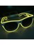 F LED Glow Güneş Gözlüğü Gözlük Moda Neon Işık Up Glow Rave Light Up Kostümleri Glow Parti Malzemeleri Cadılar Bayramı Dekorasyon (Yurt Dışından) 1
