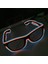 F LED Glow Güneş Gözlüğü Gözlük Moda Neon Işık Up Glow Rave Light Up Kostümleri Glow Parti Malzemeleri Cadılar Bayramı Dekorasyon (Yurt Dışından) 2