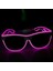 F LED Glow Güneş Gözlüğü Gözlük Moda Neon Işık Up Glow Rave Light Up Kostümleri Glow Parti Malzemeleri Cadılar Bayramı Dekorasyon (Yurt Dışından) 4