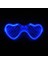 Aşk Mavi LED Işıklı Gözlük Cadılar Bayramı Parlayan Neon Noel Partisi Bril Yanıp Sönen Hafif Glow Güneş Gözlüğü Cam Festivali Aksesuarları Rave (Yurt Dışından) 1