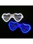 Aşk Mavi LED Işıklı Gözlük Cadılar Bayramı Parlayan Neon Noel Partisi Bril Yanıp Sönen Hafif Glow Güneş Gözlüğü Cam Festivali Aksesuarları Rave (Yurt Dışından) 5