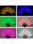 Beyaz Glow Katlanır LED Fan Dans Işıkları Gece Gösterisi Dj Floresan Bar Gece Kulübü Parti Hediyeler Cadılar Bayramı Dekorasyon Renk Değişen Fan (Yurt Dışından) 4