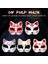 10 Adet 5/10 Adet Boyasız Masquerade Maskeleri Boş Kağıt Maskeleri Cadılar Bayramı Kedi Maskeleri Parti Cosplay Hamuru Masquerade Maskesi Cadılar Bayramı Dekor Için (Yurt Dışından) 3