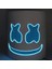 Mavi Dj Müzik Festivali Cadılar Bayramı Maskesi Sahne Tam Kafa Maskesi Cadılar Bayramı Kostümleri Cosplay Yanıp Sönen Tarzı Glow Marshmello LED Maske (Yurt Dışından) 1