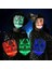 Yeşil LED Maske Cadılar Bayramı Maskara Parlayan Maskeler Neon Parti Masquerade Maska Carnaval Beyaz Horor Mascarillas Işık Korku Maskesi Maski (Yurt Dışından) 3