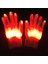 Kırmızı 24 cm 2 Adet Parti LED Eldiven Neon Guantes Parlayan Cadılar Bayramı Işık Sahne Aydınlık Yanıp Sönen Kafatası Eldiven Sahne Kostüm Malzemeleri (Yurt Dışından) 1