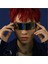 Mor Gelecek Savaşçı Çerçevesiz Kadın Güneş Gözlüğü Bilim Kurgu Erkekler Sunglass Cyberpunk Uv Koruma Gözlük Retro Gotik Parti Gözlüğü (Yurt Dışından) 2