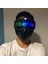 Siyah-Işıksız Ayrılabilir Bluetooth Rgb LED Işık Up Parti Motosiklet Off-Road Rüzgar Sürüş Gözlüğü Maskesi, Dahili Pil LED Ekran Kartı (Yurt Dışından) 5