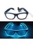 Mavi 2 Glow Neon Rave Gözlük El Tel Yanıp Sönen LED Güneş Gözlüğü Light Up Kostümleri Glow Parti Malzemeleri Cadılar Bayramı Dekorasyon (Yurt Dışından) 1