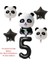 Numarası 5 Takım Karikatür Panda Folyo Balon Parti Dekoru Hayvanlar Tema Doğum Günü Partisi Bebek Duş Malzemeleri Hayvanat Bahçesi Hayvan Balonlar Panda Parti Malzemeleri (Yurt Dışından) 1