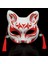 Stil 7 Yarım Yüz Maskesi El-Boyalı Japon Sakura Püsküller Tilki Maskesi Masquerade Cadılar Bayramı Hayvan Kabuki Kitsune Topu Maskeleri Cosplay Sahne (Yurt Dışından) 5