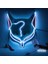 Beyaz Anime Japon Kitsune Maskesi LED Tilki Maskesi Plastik LED Işık Up Maskeleri Cosplay Maske Şapkalar Cadılar Bayramı Maskesi Parti Yetişkin Için (Yurt Dışından) 1