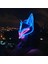 Mavi LED Parlayan Maske - Dokuz Kuyruklu Tilki/tenko/sky Fox/kitsune/japon Tilki Tasarımı - Edm, Rave, Maskeli Balo, Müzik Festivali (Mavi) (Yurt Dışından) 5