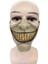 Yarım Yüz Gri Cadılar Bayramı 3D Korku Tam Baş Maskesi Uzun Korku Maskesi Cosplay Parti Lateks Hareketli Çene Kask Karnaval Maskesi (Yurt Dışından) 1