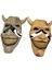 Yarım Yüz Gri Cadılar Bayramı 3D Korku Tam Baş Maskesi Uzun Korku Maskesi Cosplay Parti Lateks Hareketli Çene Kask Karnaval Maskesi (Yurt Dışından) 4