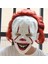 Buck Dişleri W Işık Yeni LED Stephen King'in Maskesi Pennywise Korku Palyaço Joker Maskesi Gözler Parlıyor Palyaço Lateks Maske Cadılar Bayramı Cosplay Kostüm Sahne (Yurt Dışından) 5