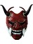 Siyah Korkunç Canavar Cadılar Bayramı Cosplay Maske Hannya Şeytan Oni Samurai Noh Kabuki Prajna Şeytan Maskeleri (Yurt Dışından) 4