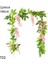 T03-PINK-1PCS Wisteria Yapay Çiçek Asma Sarmaşık Yaprağı Çelenk Ipek Gül Çiçek Rattan Dize Asma Düğün Kemer Çiçek Ev Bahçe Dekorasyon (Yurt Dışından) 2