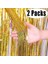 Pembe 2 Paket 2x1 M Glitter Parti Zemin Metalik Folyo Tinsel Saçak Perde Doğum Günü Düğün Bekarlığa Veda Dekorasyon Yetişkin Yıldönümü (Yurt Dışından) 4
