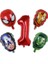Floresan Sarı 5 Adet Marvel Süper Kahraman Balon Örümcek Adam Alüminyum Folyo Balonlar Çocuk Doğum Günü Partisi Dekorasyon Bebek Duş Demir Adam Balonlar (Yurt Dışından) 1