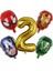 Floresan Sarı 5 Adet Marvel Süper Kahraman Balon Örümcek Adam Alüminyum Folyo Balonlar Çocuk Doğum Günü Partisi Dekorasyon Bebek Duş Demir Adam Balonlar (Yurt Dışından) 5
