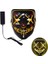 X11032E Sarı LED Neon Işık Maskeleri Aydınlık Cadılar Bayramı Karnaval Partisi Korkunç Korku Sahne Dekorasyon Cosplay Kostüm Malzemeleri Karanlıkta Glow (Yurt Dışından) 1