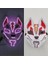 F-10 Parlayan Şeytan Avcısı Maske Cosplay Japon Karikatür Neon Işık Samuray Maskara Aydınlık LED Tilki Maskesi Cadılar Bayramı Noel Için (Yurt Dışından) 1
