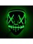 Limon Yeşili Korku Cadılar Bayramı LED Maske LED Neon Işıklı Maske Kostüm Festivali Cosplay Dj Parti Işıklı Maskeleri Seçim Tasfiye Maskara Maskesi (Yurt Dışından) 1