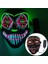 Maske 2 Cadılar Bayramı Maskesi Karışık Renkli LED Maske Parti Maskesi Masquerade Maskeleri Neon Maske Karanlıkta Işık Glow Korku Maskesi Parlayan Masker (Yurt Dışından) 1