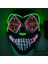 Maske 2 Cadılar Bayramı Maskesi Karışık Renkli LED Maske Parti Maskesi Masquerade Maskeleri Neon Maske Karanlıkta Işık Glow Korku Maskesi Parlayan Masker (Yurt Dışından) 3