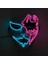 Çok Renkli 5 Cadılar Bayramı Cosplay Parti El Neon Maske Light Up LED Maske Dj Parti Korkunç Maske Cadılar Bayramı Kostüm Dekorasyon Karanlıkta Glow (Yurt Dışından) 1
