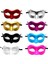 Stil 2 20 Adet Kadın Erkek Masquerade Maske Balo Retro Desen Düz Renk Maskeleri Mardi Gras Kostüm Partisi Paskalya Düğün Doğum Günü Cadılar Bayramı (Yurt Dışından) 3