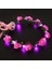 1 Adet Derin Pembe Parlayan Çiçek Taç Bandı LED Işık Düğün Çelenk Çelenk Dekorasyon Kadın Kız Doğum Günü Partisi Favor Aydınlık Saç Hairband (Yurt Dışından) 1