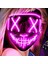 Buz Mavisi LED Cosmask Cadılar Bayramı Neon Maske LED Maske Masque Masquerade Parti Maskeleri Karanlıkta Işık Glow Cadılar Bayramı Cosplay Kostüm Malzemeleri (Yurt Dışından) 2