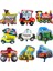 Tank B 3D Karikatür Araba Folyo Balon Buggy Yarış Kazma Araba Tren Hediye Bebek Duş Doğum Günü Partisi Süslemeleri Çocuk Oyuncakları Helyum Balonları (Yurt Dışından) 3