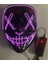 Mor Cadılar Bayramı Maskesi Karışık Renkli LED Maske Parti Maskesi Masquerade Maskeleri Neon Maske Karanlıkta Işık Glow Korku Maskesi Parlayan Masker (Yurt Dışından) 1