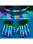 Kırmızı 1 Adet LED Gözlük + 1 Çift LED Eldiven 6 Renk Mevcuttur Yeni Ürün Seti Glow Dans Partisi Kostüm Dekorasyon LED Lazer Sahne (Yurt Dışından) 5
