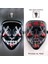 Beyaz Cadılar Bayramı LED Maske Tasfiye Maskeleri Masque Masquerade Kostüm Dj Parti Işığı Yüz Maskesi Karanlıkta Glow Cadılar Bayramı Cosplay Malzemeleri (Yurt Dışından) 1
