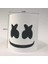 Hiçbir Işık Dj Aydınlık Baş Maskesi Gerçekçi Marshmello Maskesi Nefes Kask Maskesi Dayanıklı Karnaval Festivali Cadılar Bayramı Partisi Sahne Cosplay (Yurt Dışından) 4