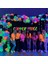 1 Rulo Mor Neon Glow Parti Malzemeleri Neon Balon Uv Bantlar Doğum Günü Banner Garland Glow Bilezikler Lolipop Blacklight Parti Süslemeleri (Yurt Dışından) 2