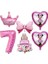 7-6 Adet Disney Minnie Mouse Doğum Günü Dekor Bebek Kız Iyilik Parti Dekor Diy Doğum Günü Numarası Balon Kombinasyonu Bebek Duş Hediyeler Kız Için (Yurt Dışından) 1