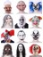 Korkunç Lateks Maske 4 Korkunç Palyaço Hayvan Lateks Maske Karnaval Kostüm Başlık Sahne Noel Cadılar Bayramı Gerçekçi Yetişkin Parti Cosplay Kostüm Maske Sahne (Yurt Dışından) 2