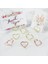 Rose GOLD-10PC 10 Adet Çift Kalp Şekli Metal Memo Tutucu Masa Placecard Tutucu Fotoğraf Klip Kart Standı Düğün Ziyafet Kalp Mesaj Tutucu (Yurt Dışından) 3