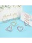 Rose GOLD-10PC 10 Adet Çift Kalp Şekli Metal Memo Tutucu Masa Placecard Tutucu Fotoğraf Klip Kart Standı Düğün Ziyafet Kalp Mesaj Tutucu (Yurt Dışından) 5