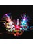Altın 10 Adet LED Glow Flaş Işığı Up Tüy Masquerades Venedik Maskeleri Kostümleri Doğum Günü Düğün Parti Kostüm Cadılar Bayramı (Yurt Dışından) 2