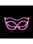 01 Pembe Cadılar Bayramı 10 Renk LED Neon El Tel Maske Cosplay Aydınlık Tilki Maskesi Dans Parti Elbise Aksesuarları (Yurt Dışından) 1